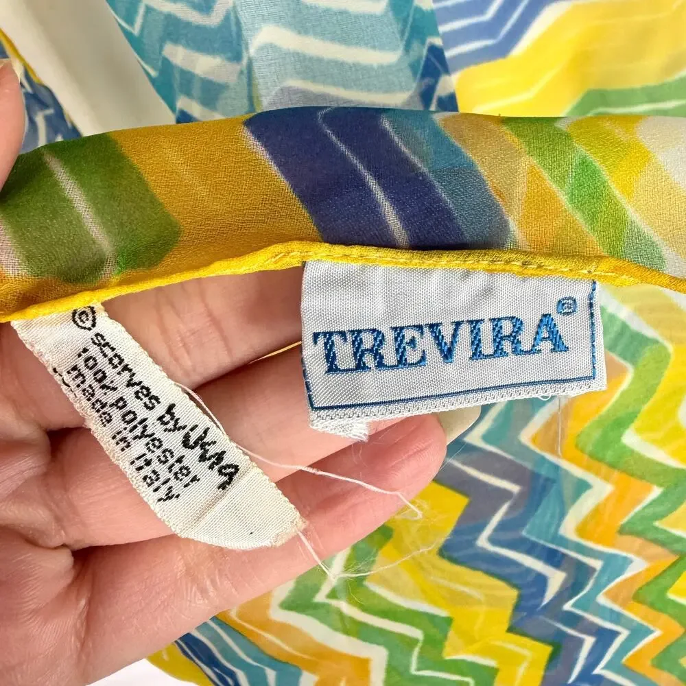 Vintage Boselli Trevira Texture Scarf